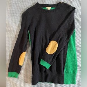 Navy and Green J Crew Sweater